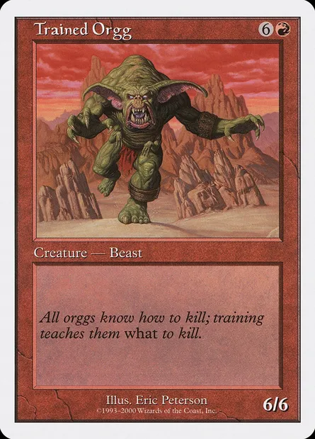 Orgg dressé, carte Magic S00 37 — extension Starter 2000