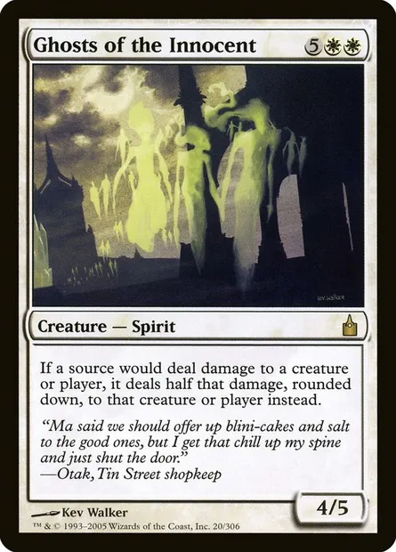 Fantômes des innocents, carte Magic RAV 20 — extension Ravnica: La Cité des Guildes