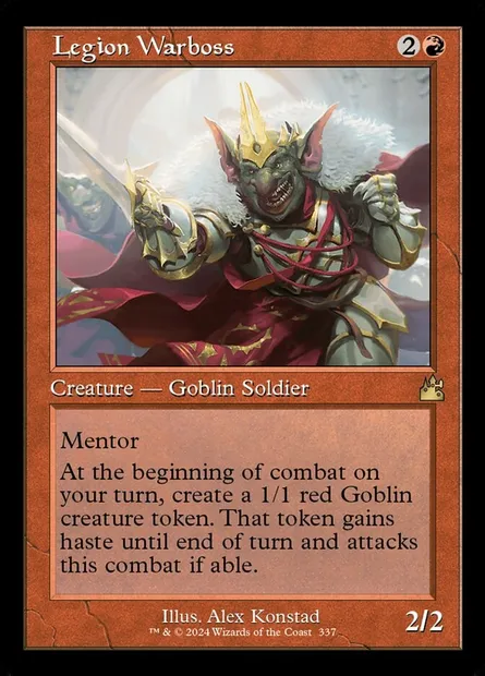 Legion Warboss, Magic card RVR 337 — Ravnica Remastered set
