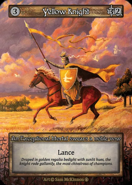 Yellow Knight, Sorcery card ATH 118 — Arthurian Legends set