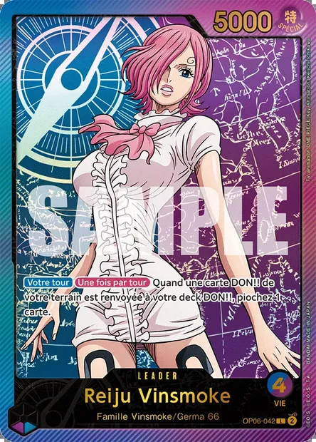 Reiju Vinsmoke, carte One Piece OP06-042 — extension ONE PIECE CARD THE BEST