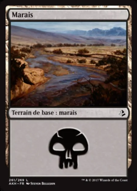 Marais, carte Magic AKH 261 — extension Amonkhet