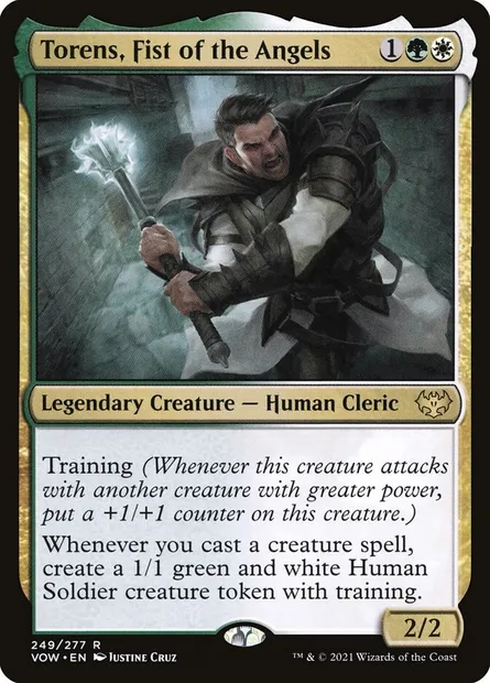 Torens, Fist of the Angels, Magic card VOW 249 — Innistrad: Crimson Vow set