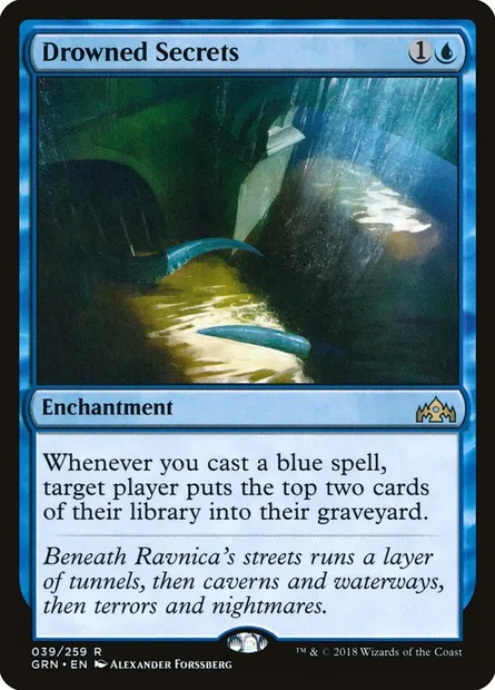 Drowned Secrets, Magic card GRN 39 — Guilds of Ravnica set