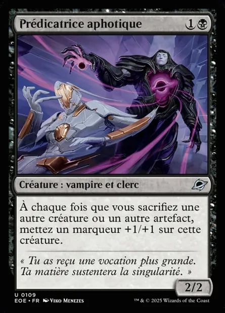 Prédicatrice aphotique, carte Magic EOE 109 — extension Edge of Eternities