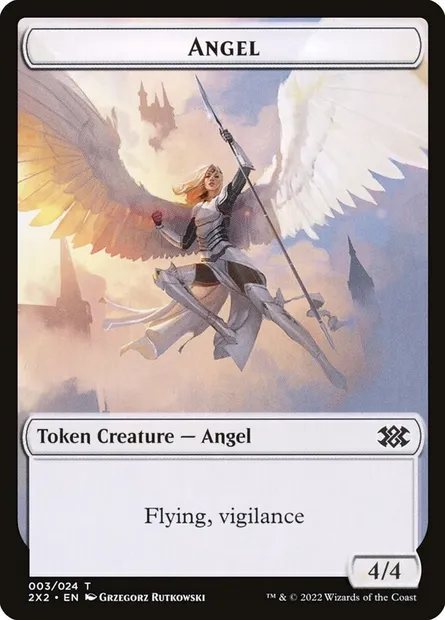 Angel, carte Magic T2X2 3 — extension Double Masters 2022 Tokens