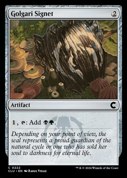 Cachet de Golgari, carte Magic CLU 222 — extension Ravnica: Clue Edition