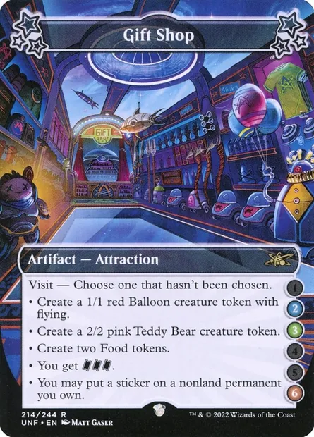 Gift Shop, carte Magic UNF 214a — extension Unfinity