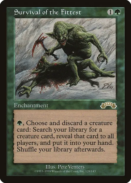 Survie du plus apte, carte Magic EXO 129 — extension Exode