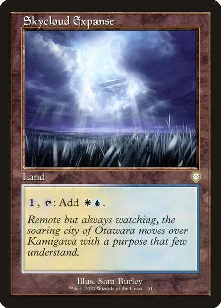 Skycloud Expanse, Magic card BRC 201 — The Brothers' War Commander set