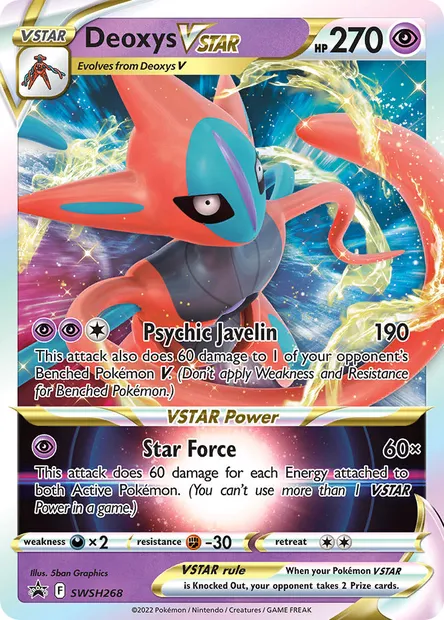 Deoxys VSTAR, Pokémon card SWSH 268 — SWSH Black Star Promos set
