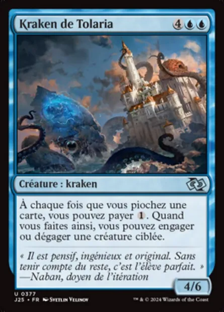 Kraken de Tolaria, carte Magic J25 377 — extension Foundations Jumpstart