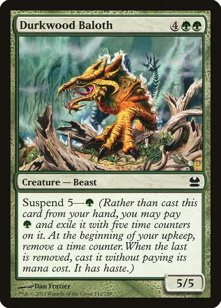 Durkwood Baloth, Magic card MMA 142 — Modern Masters set