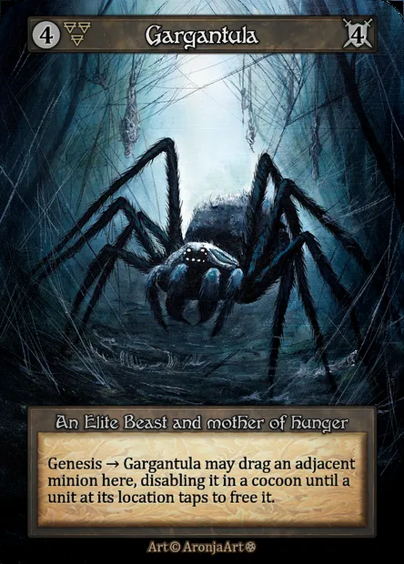 Gargantula, Sorcery card GOT 077 — Gothic set