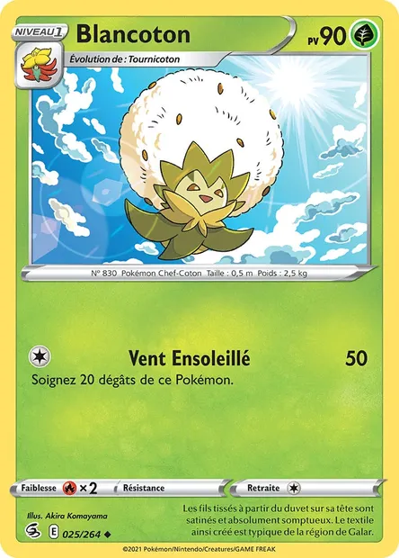 Blancoton, carte Pokémon FST 25 — extension Poing de Fusion