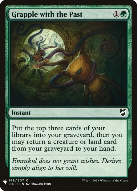 Lutter contre le passé, carte Magic PLST C18-148 — extension The List