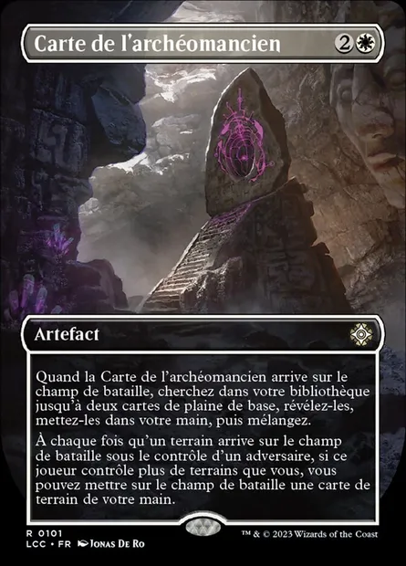 Carte de l'archéomancien, carte Magic LCC 101 — extension The Lost Caverns of Ixalan Commander