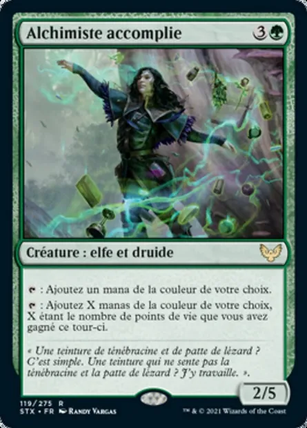 Alchimiste accomplie, carte Magic STX 119 — extension Strixhaven: l'Académie des Mages