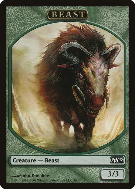 Beast, carte Magic TM10 5 — extension Magic 2010 Tokens