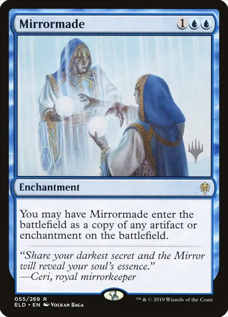 Création du miroir, carte Magic PELD 55p — extension Throne of Eldraine Promos