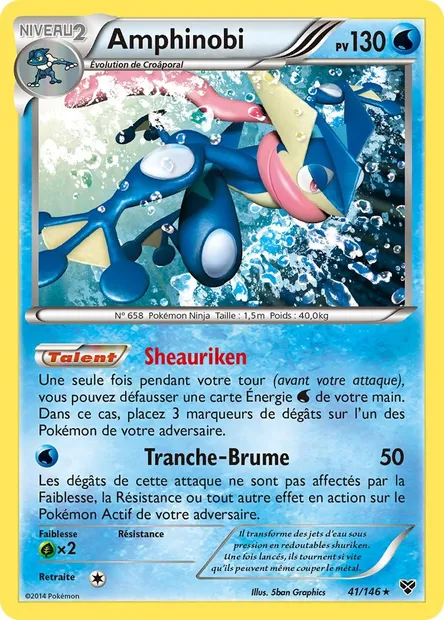 Amphinobi, carte Pokémon XY 41 — extension XY