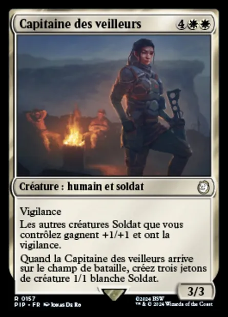Capitaine des veilleurs, carte Magic PIP 157 — extension Fallout