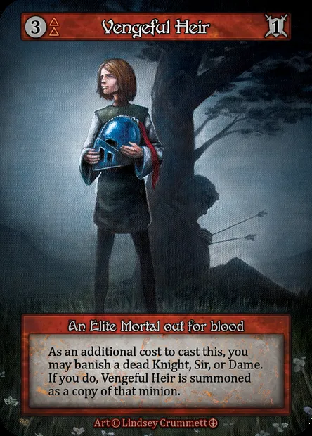 Vengeful Heir, Sorcery card ATH 108 — Arthurian Legends set