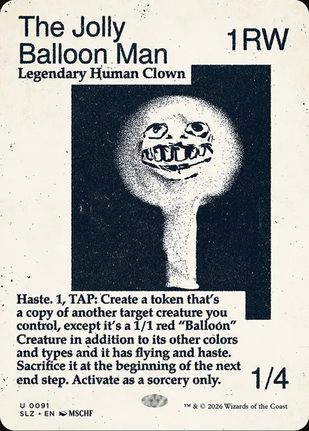 The Jolly Balloon Man, Magic card SLZ 91 — The Zeta Set set