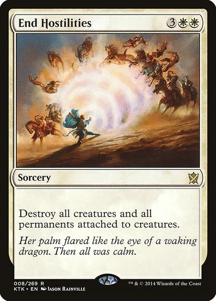 End Hostilities, Magic card KTK 8 — Khans of Tarkir set