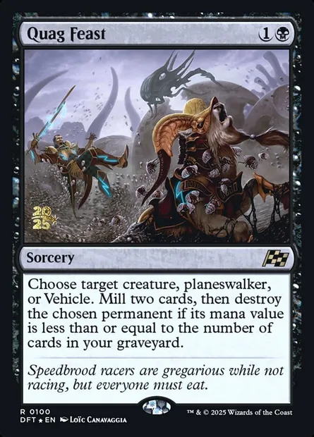 Festin du bourbier, carte Magic PDFT 100s — extension Aetherdrift Promos
