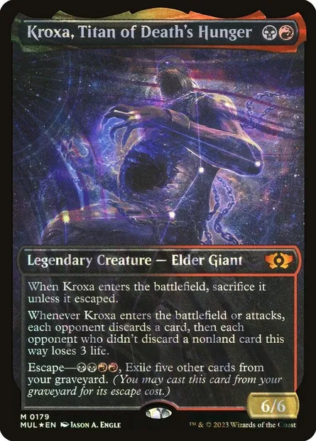 Kroxa, Titan of Death's Hunger, Magic card MUL 179 — Multiverse Legends set