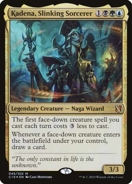 Kadena, Slinking Sorcerer, Magic card C19 45 — Commander 2019 set