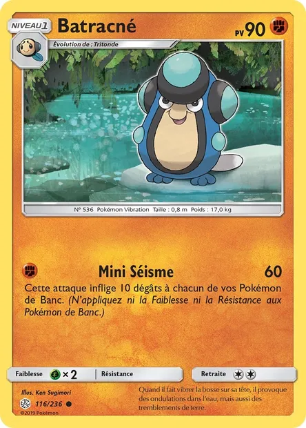 Batracné, carte Pokémon CEC 116 — extension Éclipse Cosmique