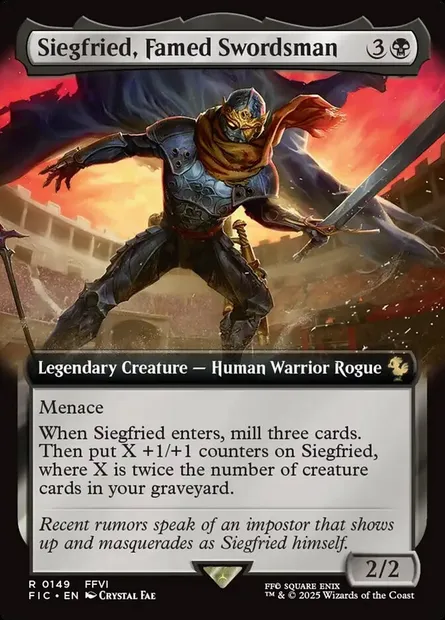 Siegfried, Famed Swordsman, Magic card FIC 149 — Final Fantasy Commander set