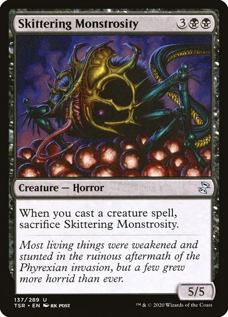 Skittering Monstrosity, Magic card TSR 137 — Time Spiral Remastered set