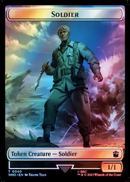 Soldier, Magic card TWHO 40 — Doctor Who Tokens set