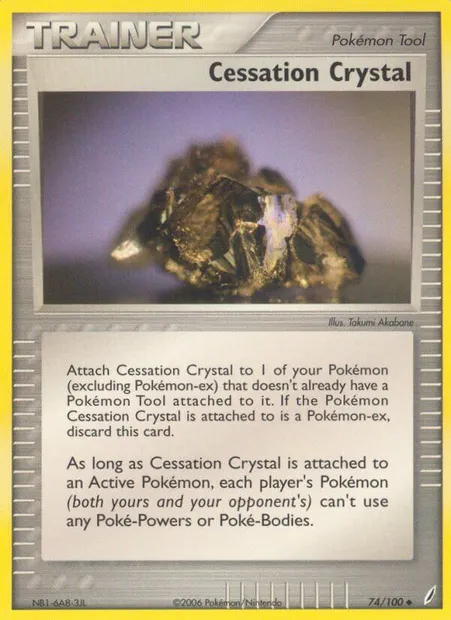 Cessation Crystal, Pokémon card CG 74 — Crystal Guardians set