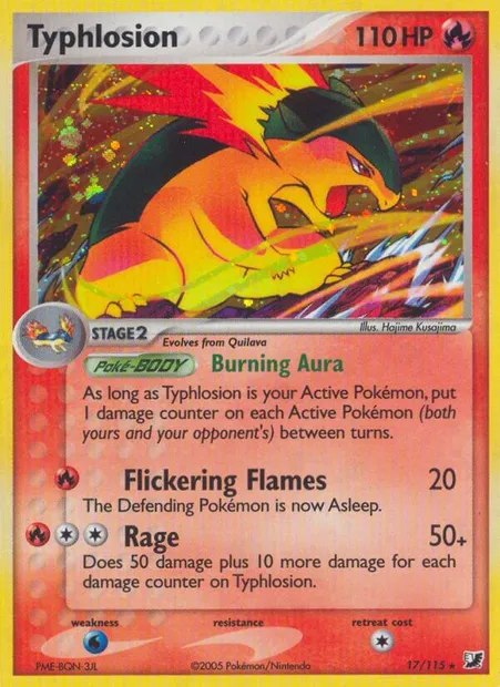 Typhlosion, Pokémon card UF 17 — Unseen Forces set