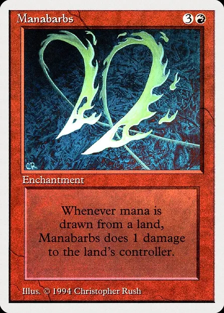 Manabarbs, Magic card SUM 165 — Summer Magic / Edgar set
