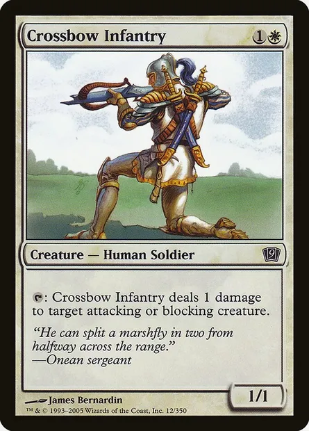 Crossbow Infantry, Magic card 9ED 12★ — Ninth Edition set