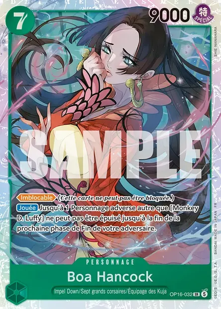 Boa Hancock, carte One Piece OP16-032 — extension L'HEURE DE LA BATAILLE DÉCISIVE