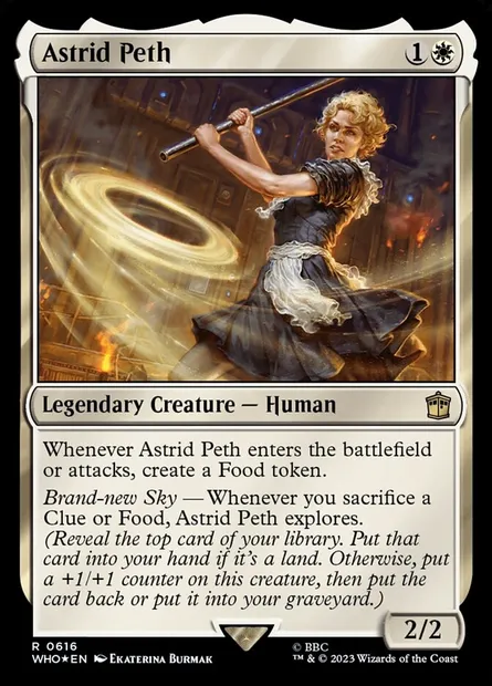 Astrid Peth, carte Magic WHO 616 — extension Doctor Who