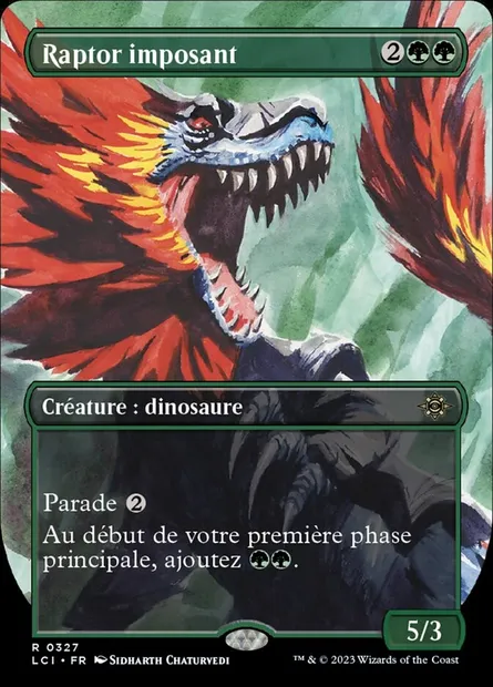 Raptor imposant, carte Magic LCI 327 — extension The Lost Caverns of Ixalan
