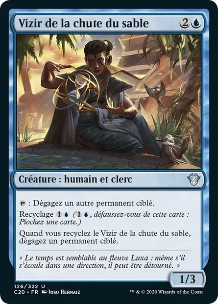 Vizir de la chute du sable, carte Magic C20 126 — extension Commander 2020
