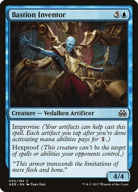 Bastion Inventor, Magic card AER 30 — Aether Revolt set