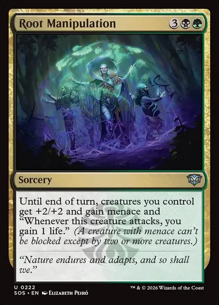 Root Manipulation, Magic card SOS 222 — Secrets of Strixhaven set