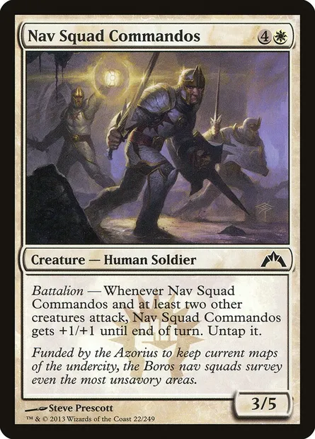 Nav Squad Commandos, Magic card GTC 22 — Gatecrash set