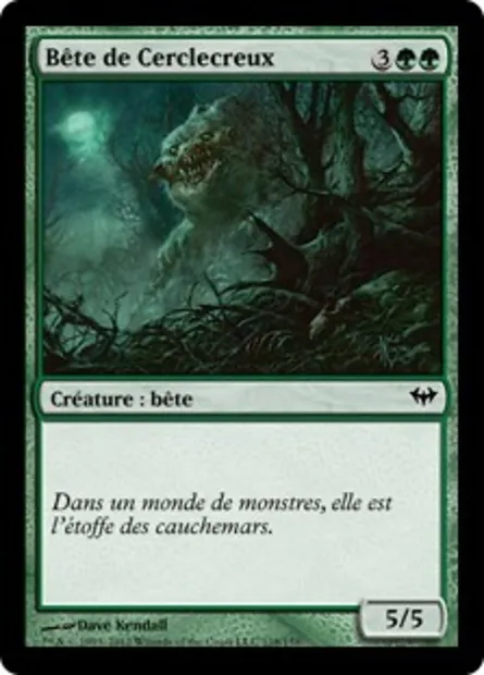 Bête de Cerclecreux, carte Magic DKA 118 — extension Obscure Ascension