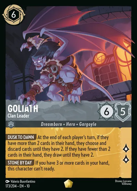 Goliath - Clan Leader, Disney Lorcana card CH10-173 — Whispers in the Well set