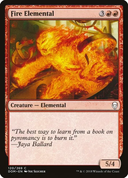 Fire Elemental, Magic card DOM 120 — Dominaria set